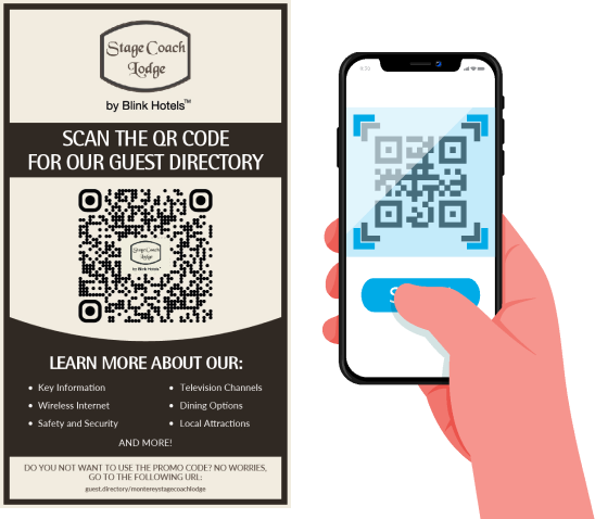 Receive Your Guest Directory URL and QR Code