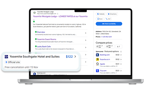 Opt-in with us to send rates to Google