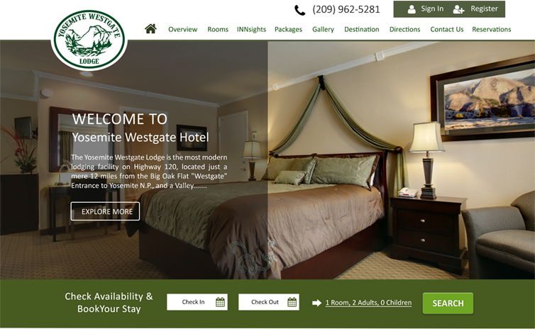 Free Hotel Website design