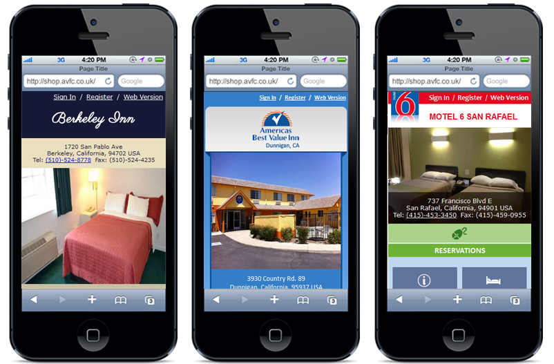 Mobile Hotel Website Technology