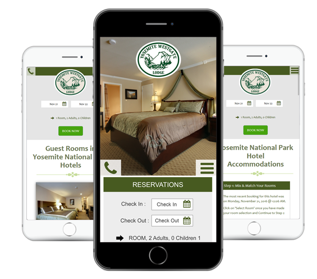Mobile Hotel Website