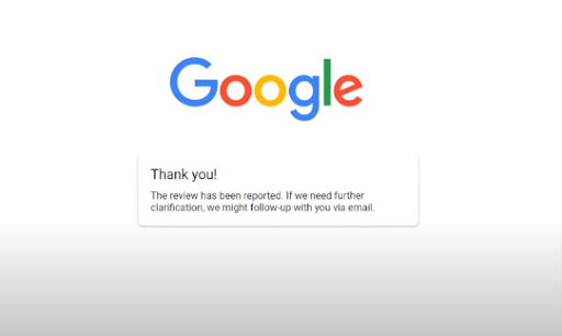 Google Review Reported