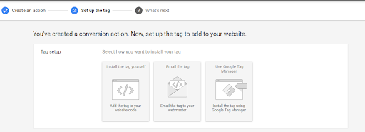Setting up tag