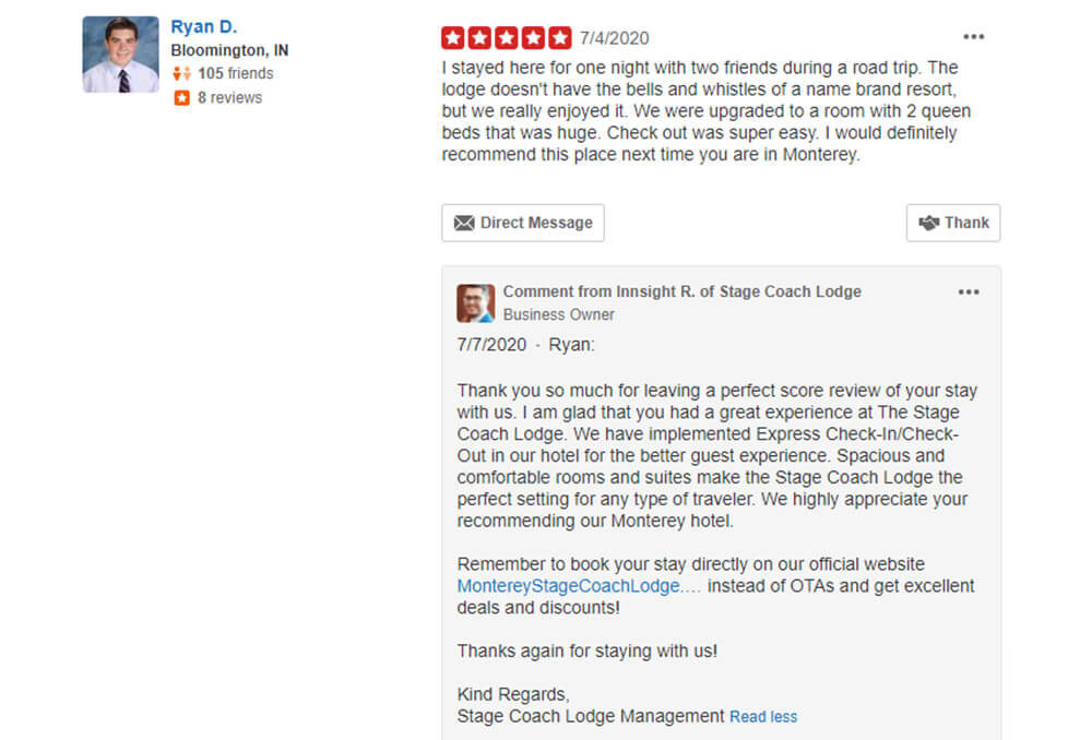 Yelp Review & Reply