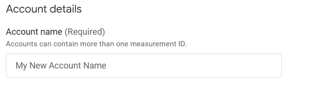 GA4 Account Details