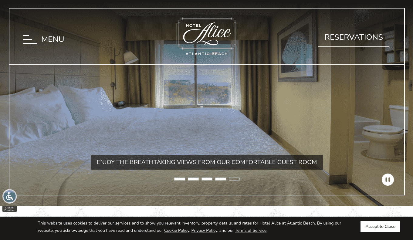 Hotel Alice Homepage