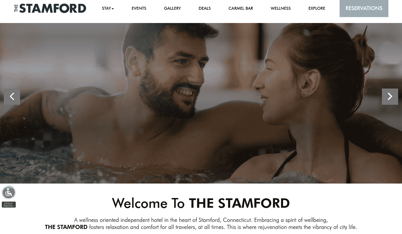 Stamford Hotel Hompage